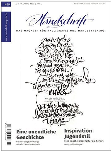 Titelblatt der HANDSCHRIFT Ausgabe 10