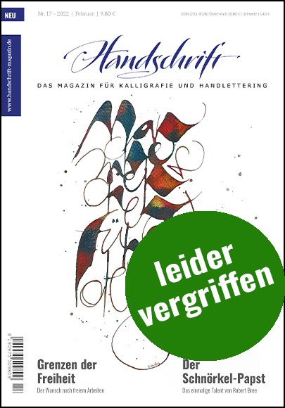 Titelblatt der HANDSCHRIFT Ausgabe 17
