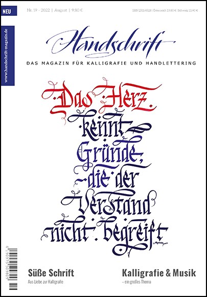 Titelblatt der HANDSCHRIFT Ausgabe 19