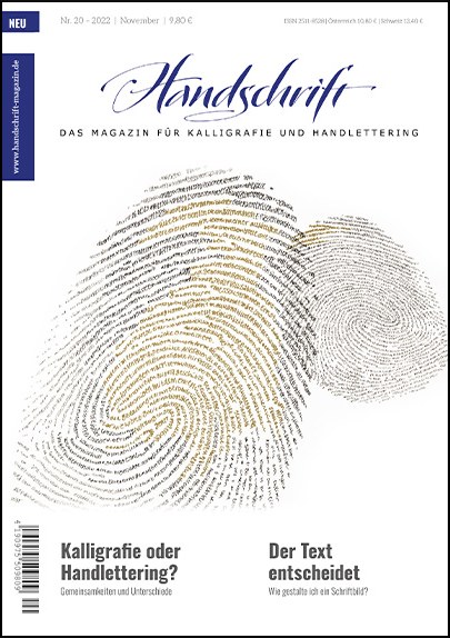 Titelblatt der HANDSCHRIFT Ausgabe 20
