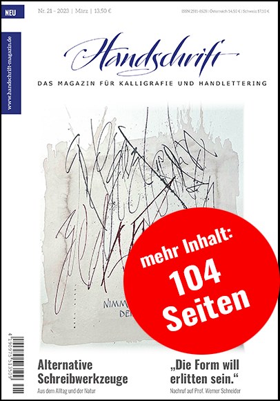 Titelblatt der HANDSCHRIFT Ausgabe 21