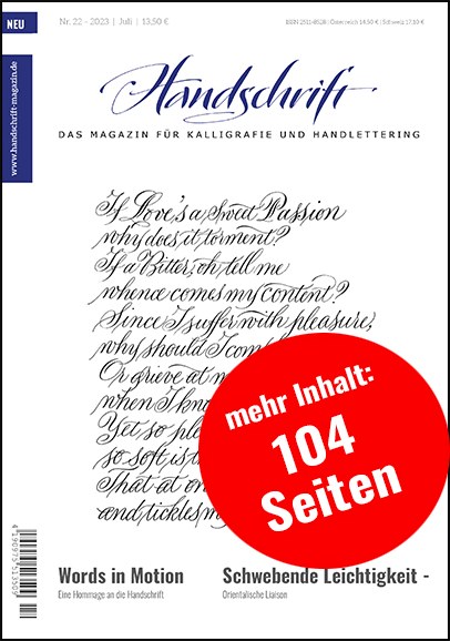 Titelblatt der HANDSCHRIFT Ausgabe 22